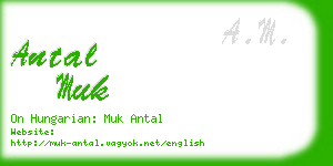 antal muk business card